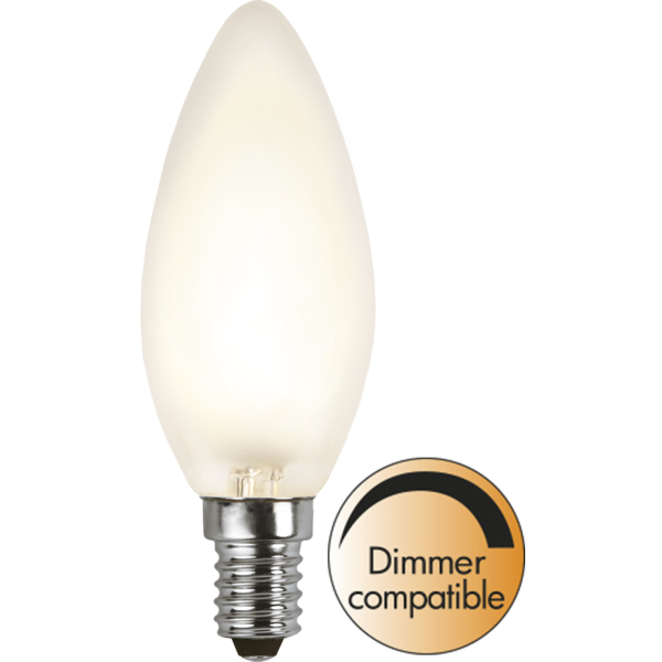 LED-LAMPA E14 C35 Frosted, lm 400, dimbar, se vårt sortiment av heminredning, garn & tyger. Alltid till bra priser.