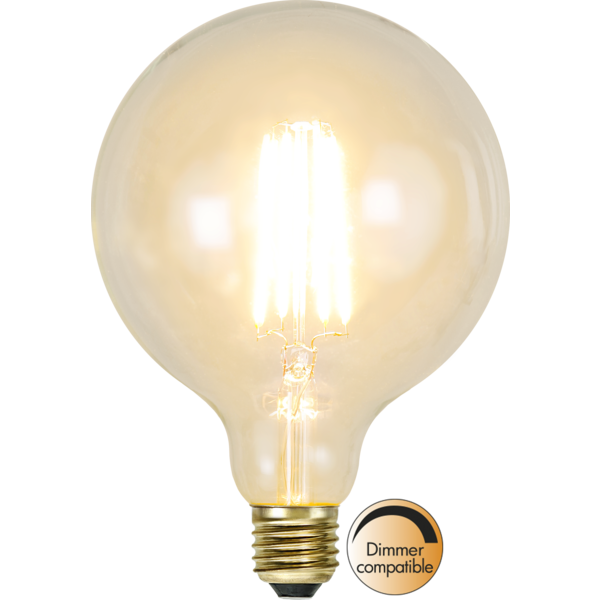 LED-LAMPA E27 G125 Soft Glow lm320 dimbar, se vårt sortiment av heminredning, garn & tyger. Alltid till bra priser.