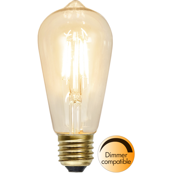 LED-LAMPA E27 ST58 Soft Glow lm 140 dimbar, se vårt sortiment av heminredning, garn & tyger. Alltid till bra priser.