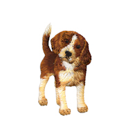 Brodyrmärke Hund 3,7x6,6 cm, se vårt sortiment av heminredning, garn & tyger. Alltid till bra priser.