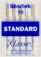 Symaskinsnål Standard 70, se vårt sortiment av heminredning, garn & tyger. Alltid till bra priser.