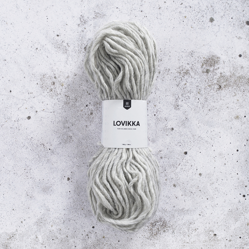 Lovikka-garn 100g, silvergrå, se vårt sortiment av heminredning, garn & tyger. Alltid till bra priser.