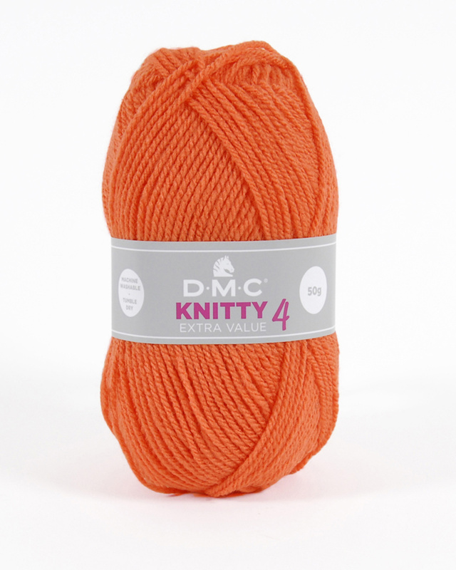 Knitty 4, 50g Orange 570, se vårt sortiment av heminredning, garn & tyger. Alltid till bra priser.