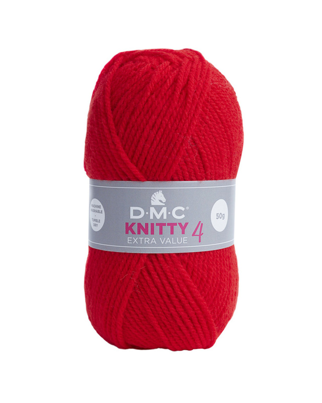 Knitty 4, 50g Ljusröd 977, se vårt sortiment av heminredning, garn & tyger. Alltid till bra priser.