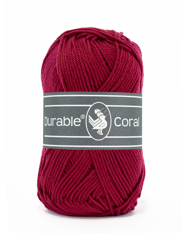 Bomullsgarn, Durable Coral Bordeaux 222, se vårt sortiment av heminredning, garn & tyger. Alltid till bra priser.