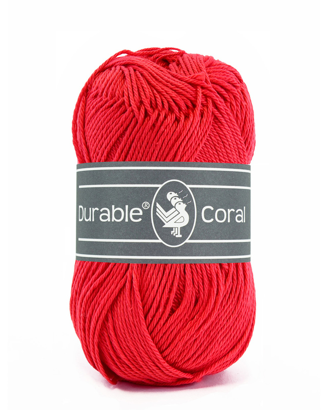 Bomullsgarn, Durable Coral Ljusröd 0316, se vårt sortiment av heminredning, garn & tyger. Alltid till bra priser.