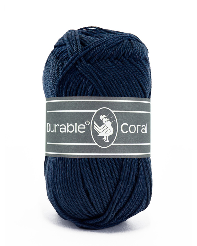Bomullsgarn, Durable Coral Marinblå 321, se vårt sortiment av heminredning, garn & tyger. Alltid till bra priser.