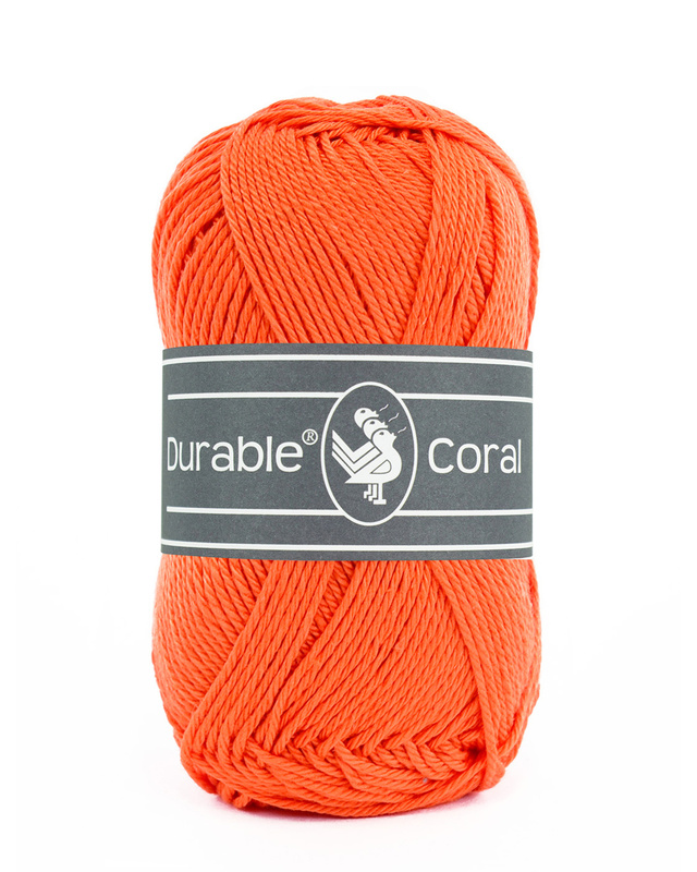 Bomullsgarn, Durable Coral Orange 2194, se vårt sortiment av heminredning, garn & tyger. Alltid till bra priser.