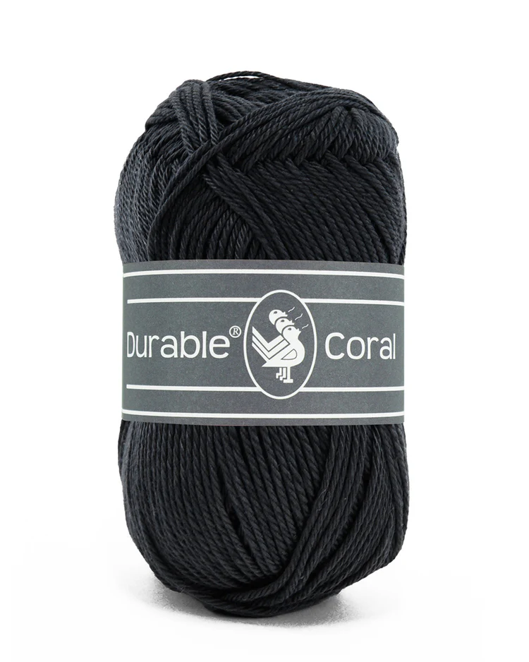 Bomullsgarn, Durable Coral Grafit grå 324, se vårt sortiment av heminredning, garn & tyger. Alltid till bra priser.