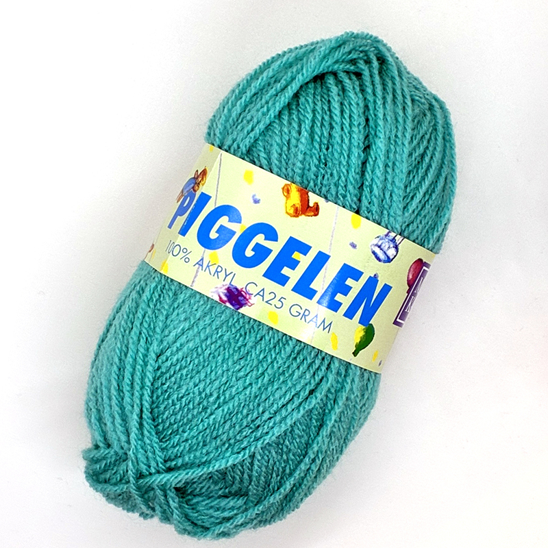 Piggelen 25g Turkos 153, se vårt sortiment av heminredning, garn & tyger. Alltid till bra priser.