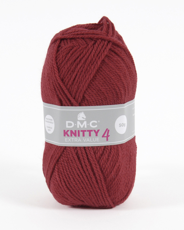 Knitty 4, 50g Vinröd 8120, se vårt sortiment av heminredning, garn & tyger. Alltid till bra priser.