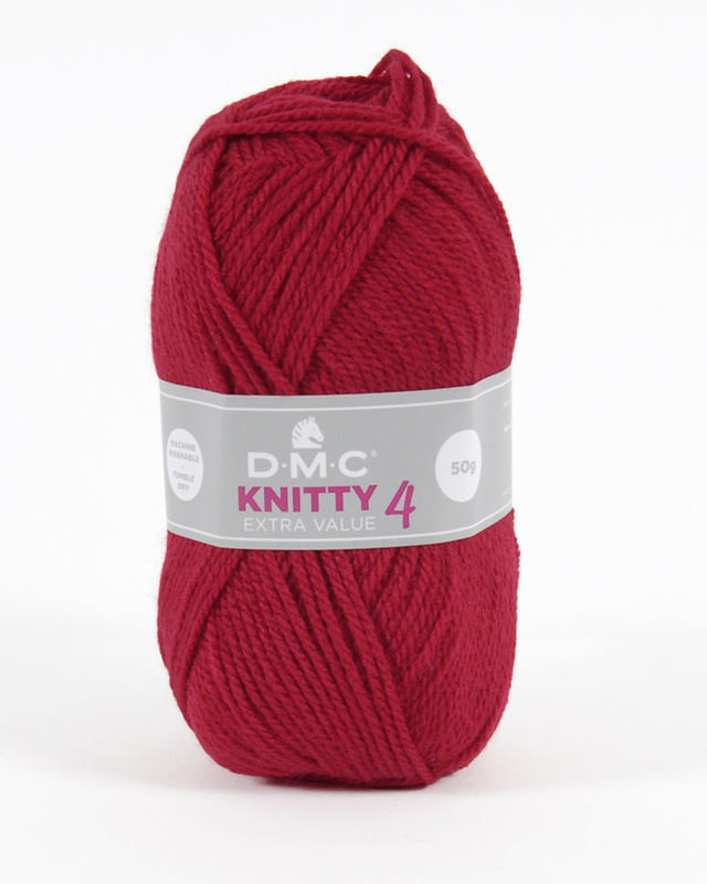 Knitty 4, 50g Röd 698, se vårt sortiment av heminredning, garn & tyger. Alltid till bra priser.