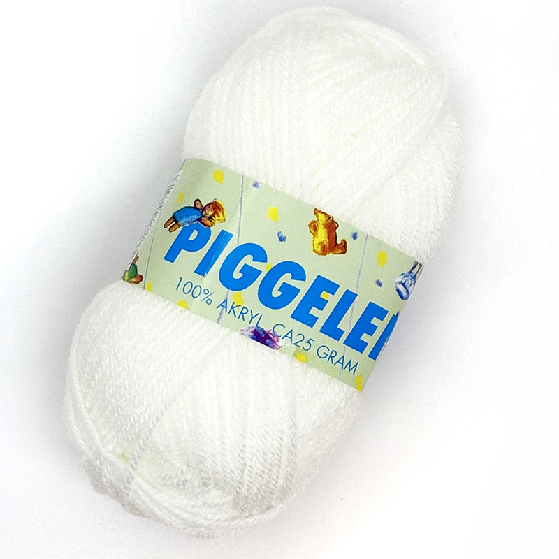 Piggelen 25g Vit 150, se vårt sortiment av heminredning, garn & tyger. Alltid till bra priser.