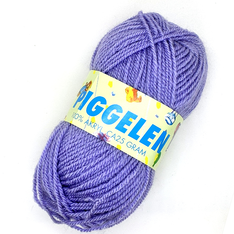 Piggelen 25g Ljuslila 222, se vårt sortiment av heminredning, garn & tyger. Alltid till bra priser.