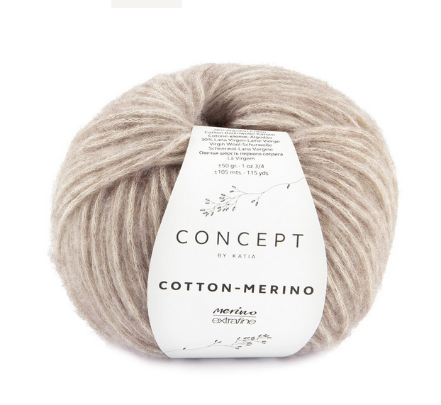 Garn Cotton-Merino, bomull/ merinoull Beige 139, se vårt sortiment av heminredning, garn & tyger. Alltid till bra priser.