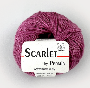 Scarlet, garn i  Lin och bomull. Plommon 049, se vårt sortiment av heminredning, garn & tyger. Alltid till bra priser.