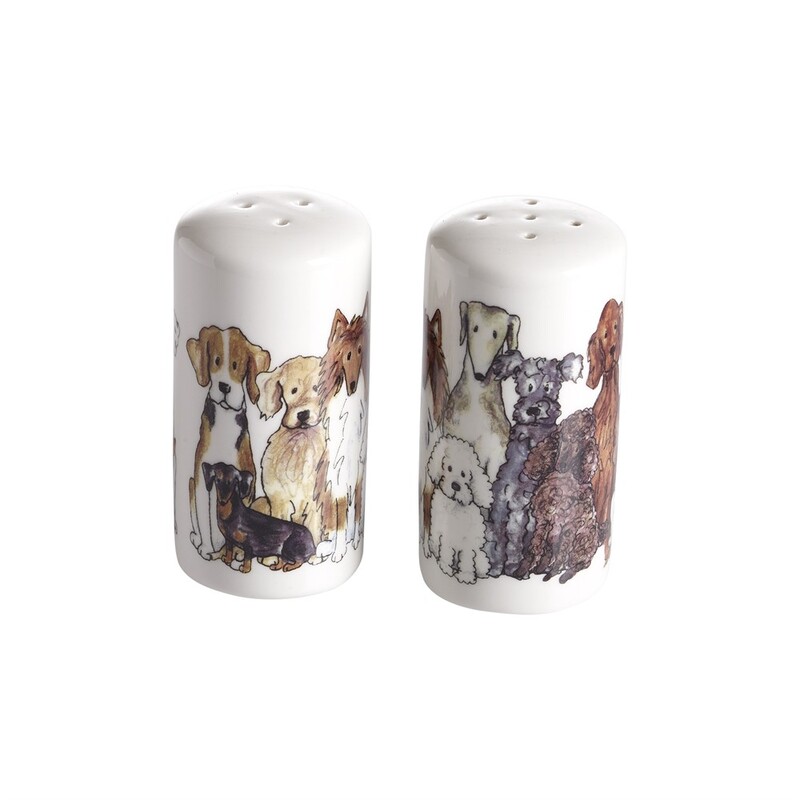 Salt & peppar ströare, Hund 2-pack, se vårt sortiment av heminredning, garn & tyger. Alltid till bra priser.