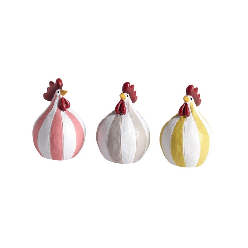 Höna Polka 3st H. 5,2cm, se vårt sortiment av heminredning, garn & tyger. Alltid till bra priser.