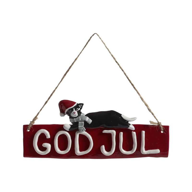 God Jul Dörrskylt, Katten Dolly L18cm, se vårt sortiment av heminredning, garn & tyger. Alltid till bra priser.