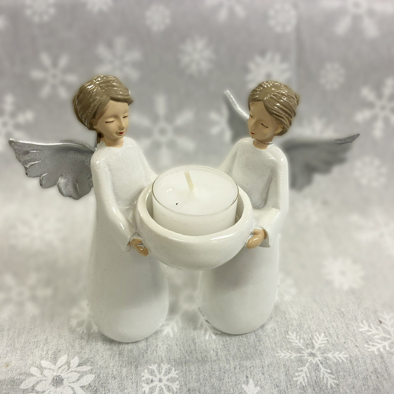 Två Änglar f. värmeljus, se vårt sortiment av heminredning, garn & tyger. Alltid till bra priser.