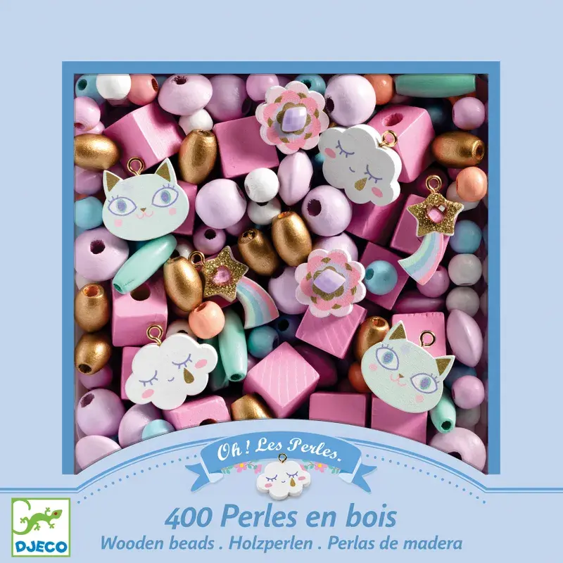 Wooden Beads, Pärlpyssel, Rainbow, se vårt sortiment av heminredning, garn & tyger. Alltid till bra priser.