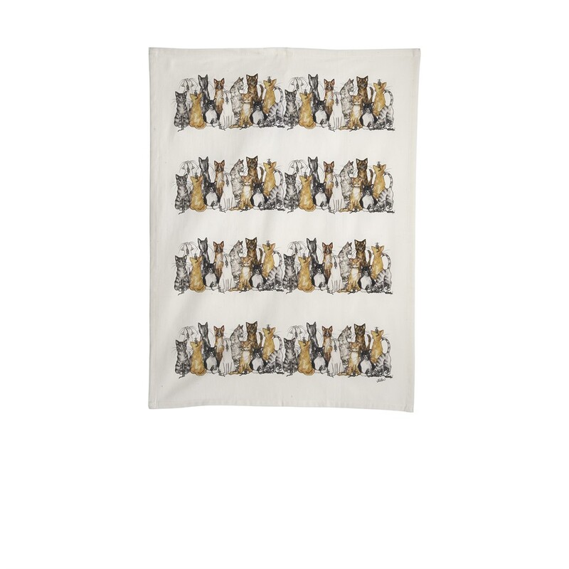 Kökshandduk Katt 50x70 cm, se vårt sortiment av heminredning, garn & tyger. Alltid till bra priser.
