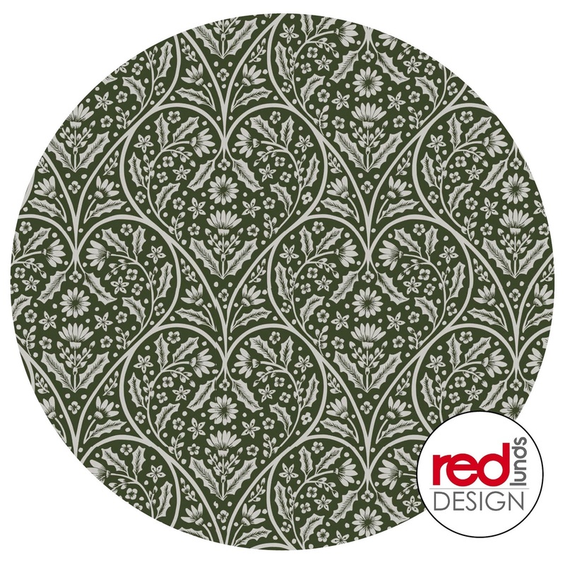 Vaxduk rund, Svea grön, se vårt sortiment av heminredning, garn & tyger. Alltid till bra priser.