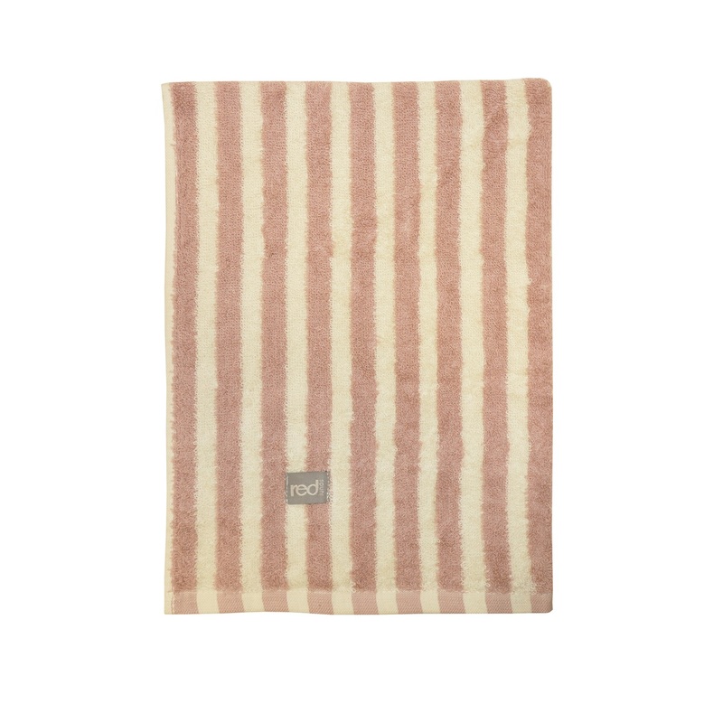 Brighton randig frottéhandduk 50*70 rosa/vit, se vårt sortiment av heminredning, garn & tyger. Alltid till bra priser.