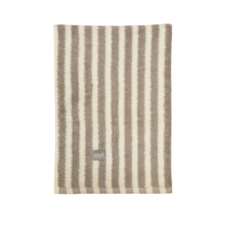 Brighton randig frottéhandduk 50*70 linne/vit, se vårt sortiment av heminredning, garn & tyger. Alltid till bra priser.