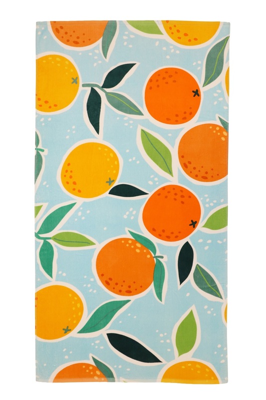 Badhandduk, Apelsin beachfrotté 80*160cm, se vårt sortiment av heminredning, garn & tyger. Alltid till bra priser.