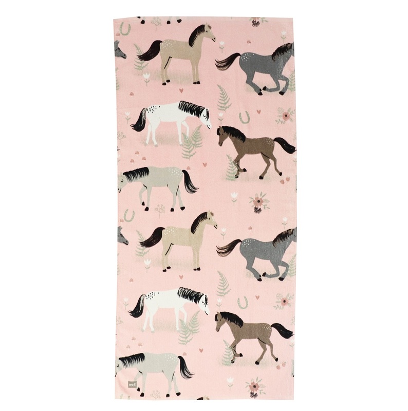Frottéhandduk, Hästar 65*130 cm, se vårt sortiment av heminredning, garn & tyger. Alltid till bra priser.
