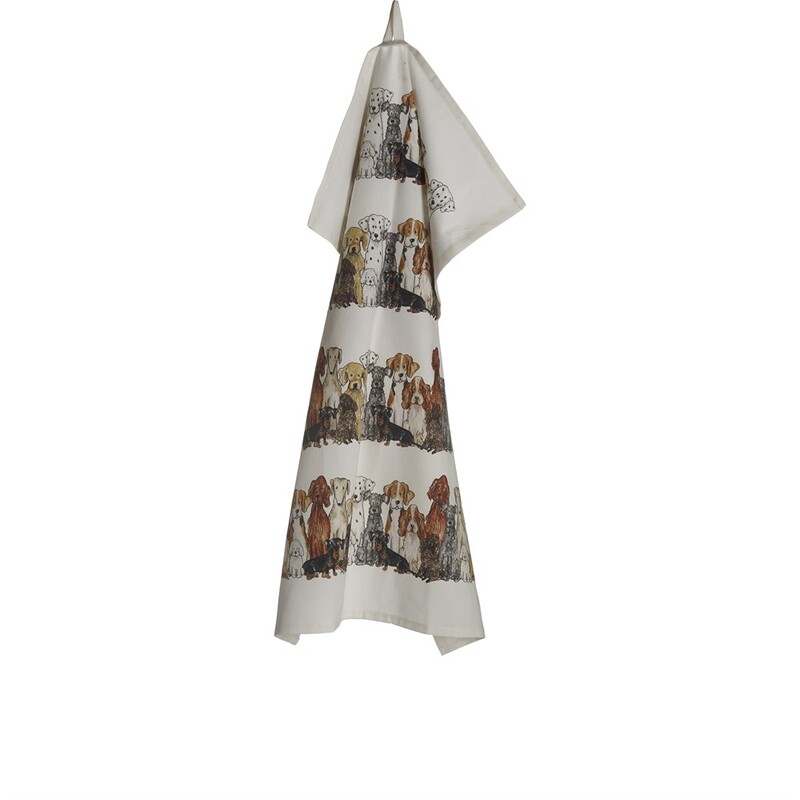 Kökshandduk Hund 50x70 cm, se vårt sortiment av heminredning, garn & tyger. Alltid till bra priser.