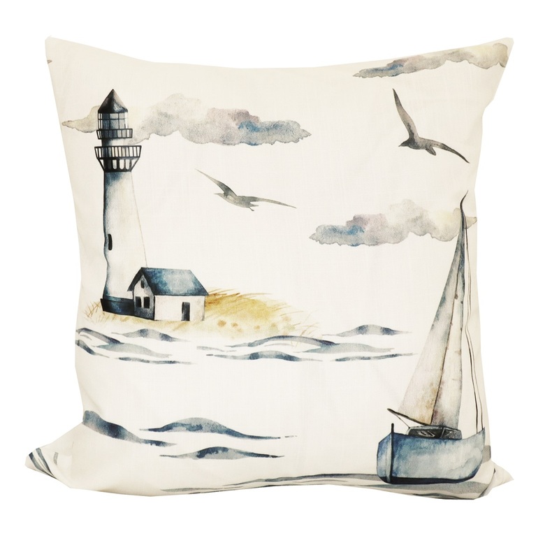 Kuddfodral Segla, 45x45 cm, se vårt sortiment av heminredning, garn & tyger. Alltid till bra priser.