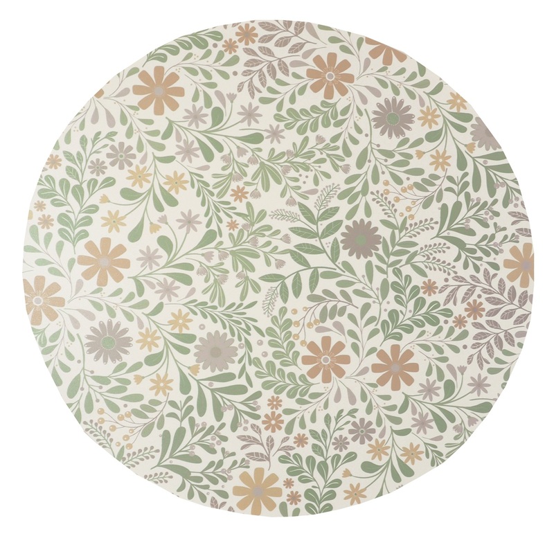 Backa, rund bordstablett 38cm, persika, se vårt sortiment av heminredning, garn & tyger. Alltid till bra priser.