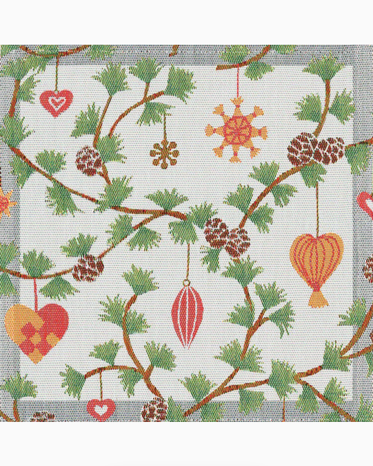 Tygservett eller liten duk Julefröjd 35x35 cm, se vårt sortiment av heminredning, garn & tyger. Alltid till bra priser.