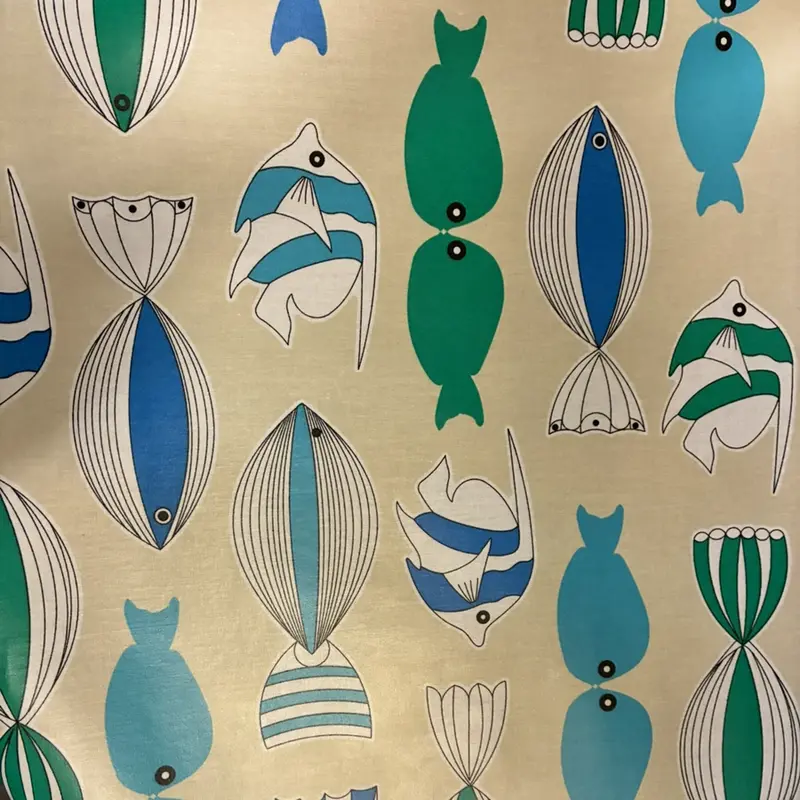 Vaxat tyg, blank yta. Fiskar, se vårt sortiment av heminredning, garn & tyger. Alltid till bra priser.