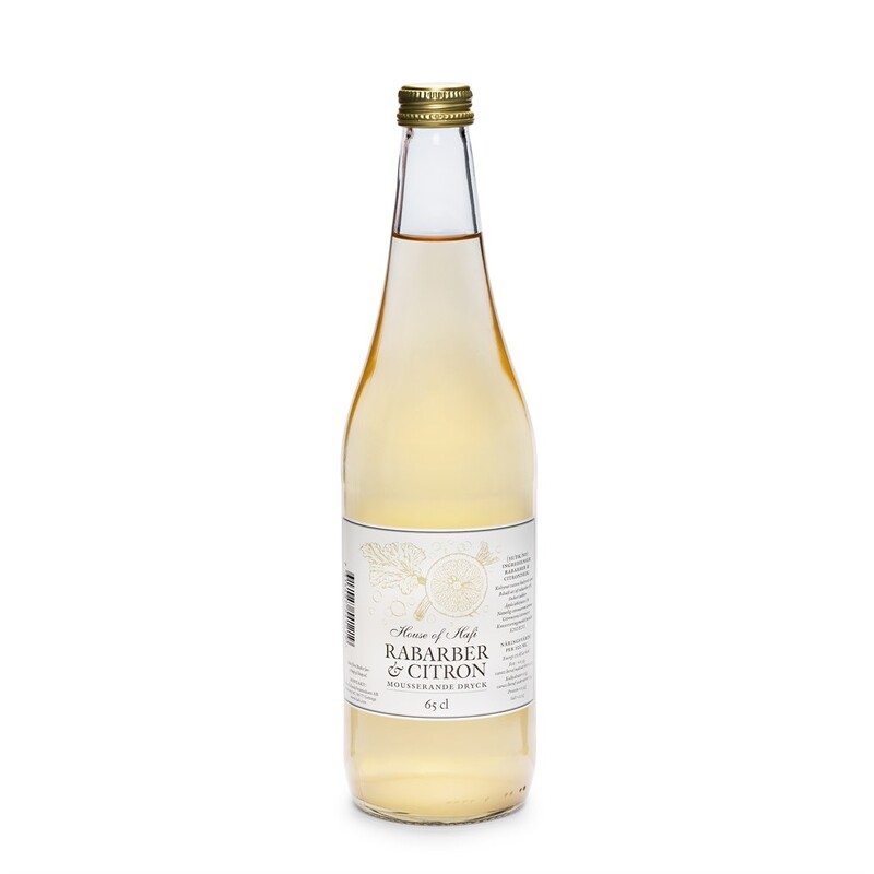 Rabarber/Citron mousserande dryck 650ml, se vårt sortiment av heminredning, garn & tyger. Alltid till bra priser.