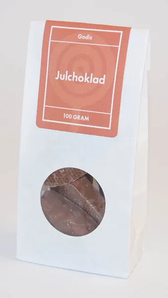 Julchoklad Tomte Franssson vit påse med fönster, se vårt sortiment av heminredning, garn & tyger. Alltid till bra priser.