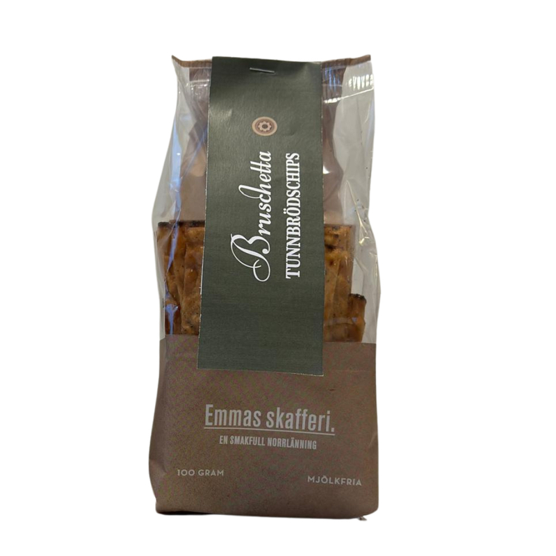 Tunnbrödschips Bruschetta 100g, se vårt sortiment av heminredning, garn & tyger. Alltid till bra priser.
