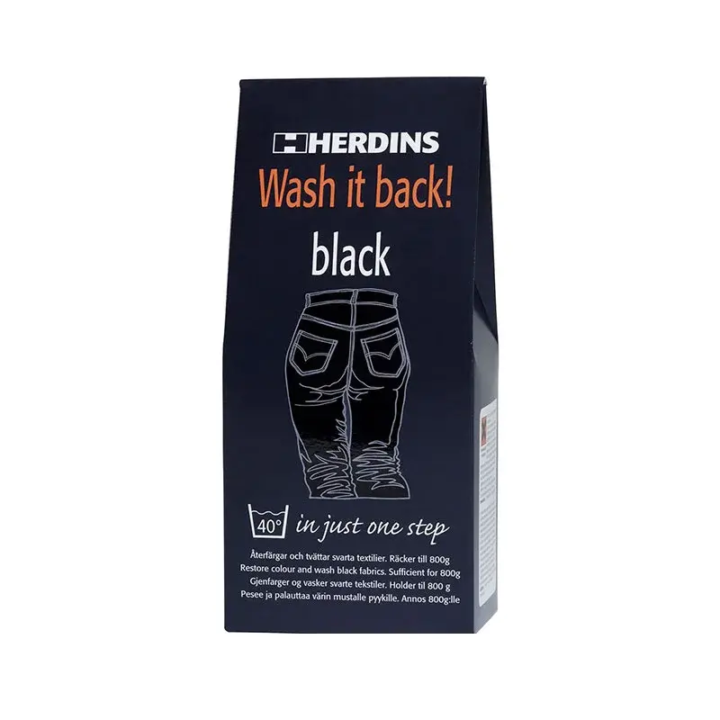 Wash-it-back black, se vårt sortiment av heminredning, garn & tyger. Alltid till bra priser.