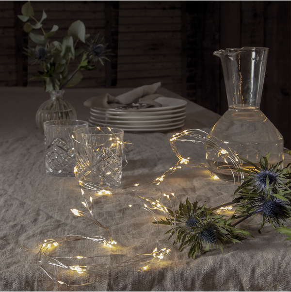 Ljusslinga för inomhusbruk, 1,4m 125 lampor, se vårt sortiment av heminredning, garn & tyger. Alltid till bra priser.