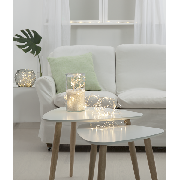 Ljusslinga för inomhusbruk, 2m 200 lampor, se vårt sortiment av heminredning, garn & tyger. Alltid till bra priser.