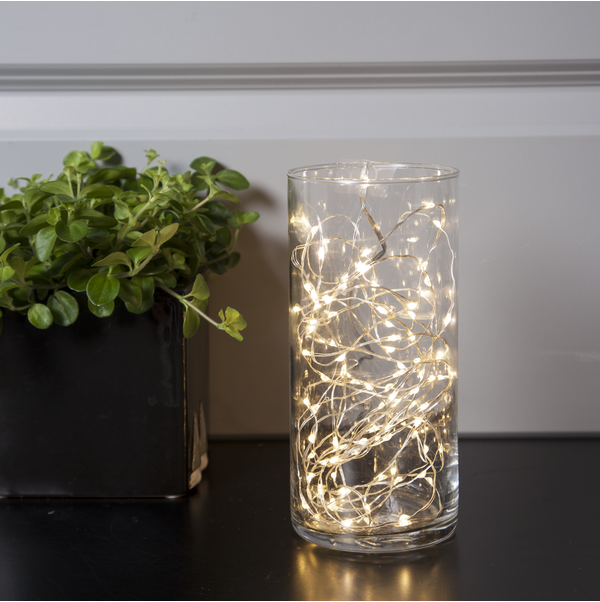 Ljusslinga för inomhusbruk, 5m 100 lampor, se vårt sortiment av heminredning, garn & tyger. Alltid till bra priser.