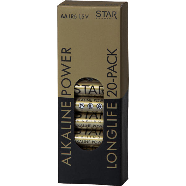 Batteri AA LR6, 1,5V Power, 20-pack, se vårt sortiment av heminredning, garn & tyger. Alltid till bra priser.
