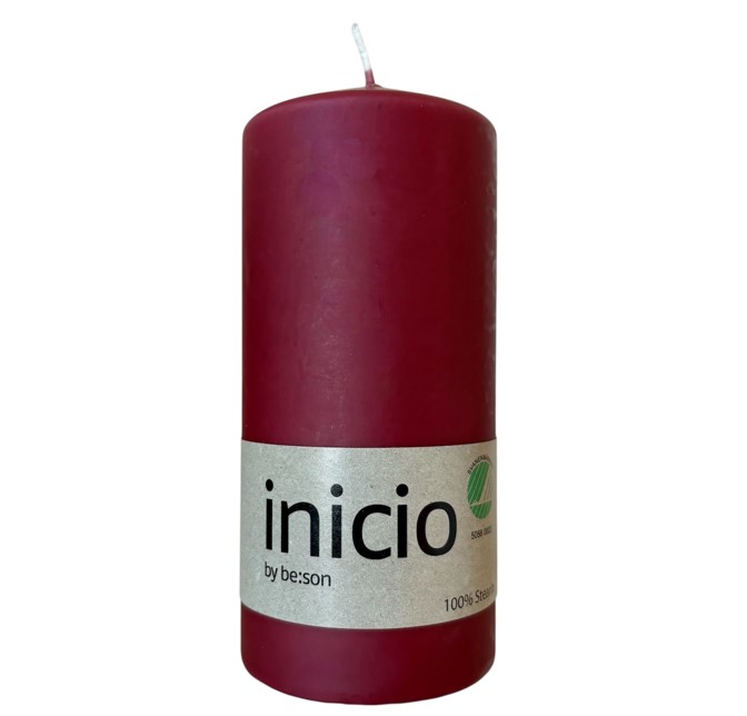 Blockljus Röd 100% stearin  67x150mm, se vårt sortiment av heminredning, garn & tyger. Alltid till bra priser.