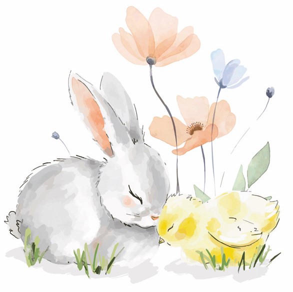 Servetter Fluffy Friends, se vårt sortiment av heminredning, garn & tyger. Alltid till bra priser.