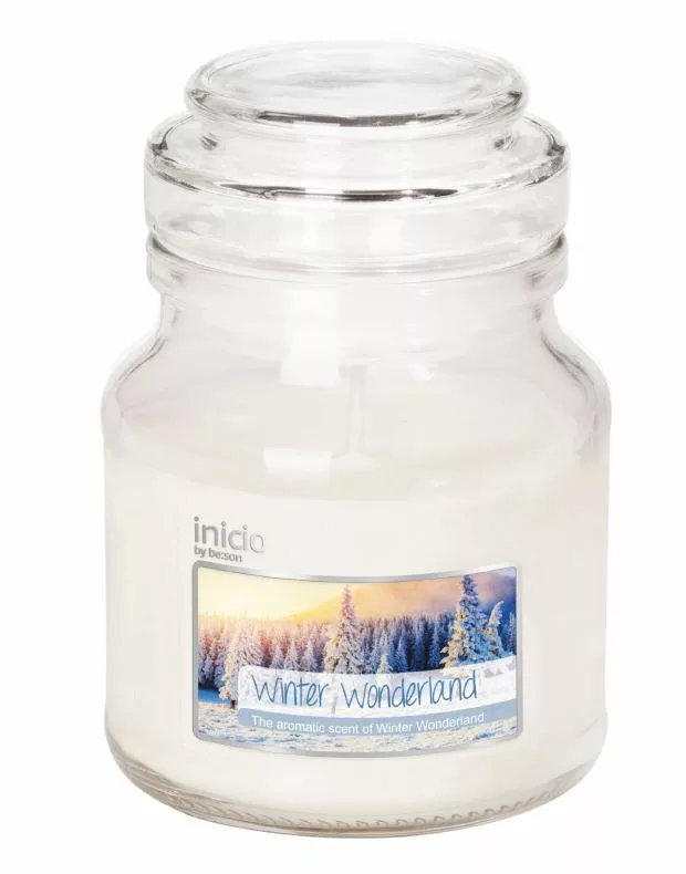 Doftljus i glas m lock, Winter Wonderland, se vårt sortiment av heminredning, garn & tyger. Alltid till bra priser.