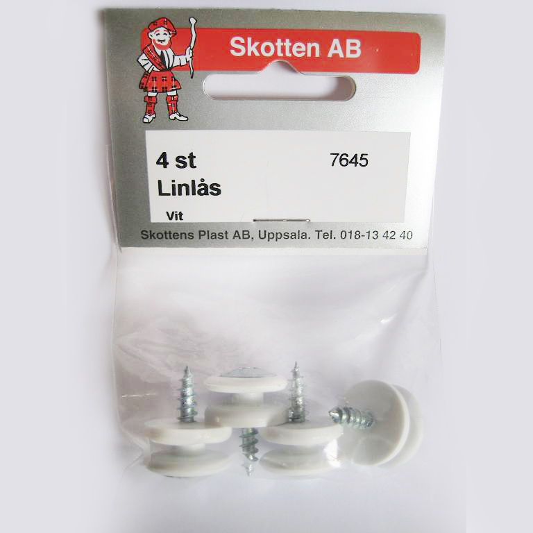 Linlås vit 4 st, se vårt sortiment av heminredning, garn & tyger. Alltid till bra priser.