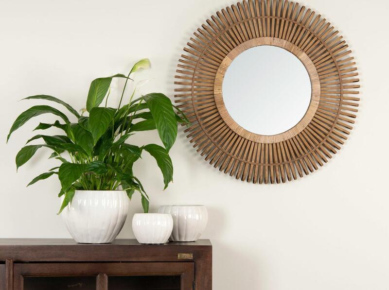 Spegel Sun Bambu Natur, se vårt sortiment av heminredning, garn & tyger. Alltid till bra priser.