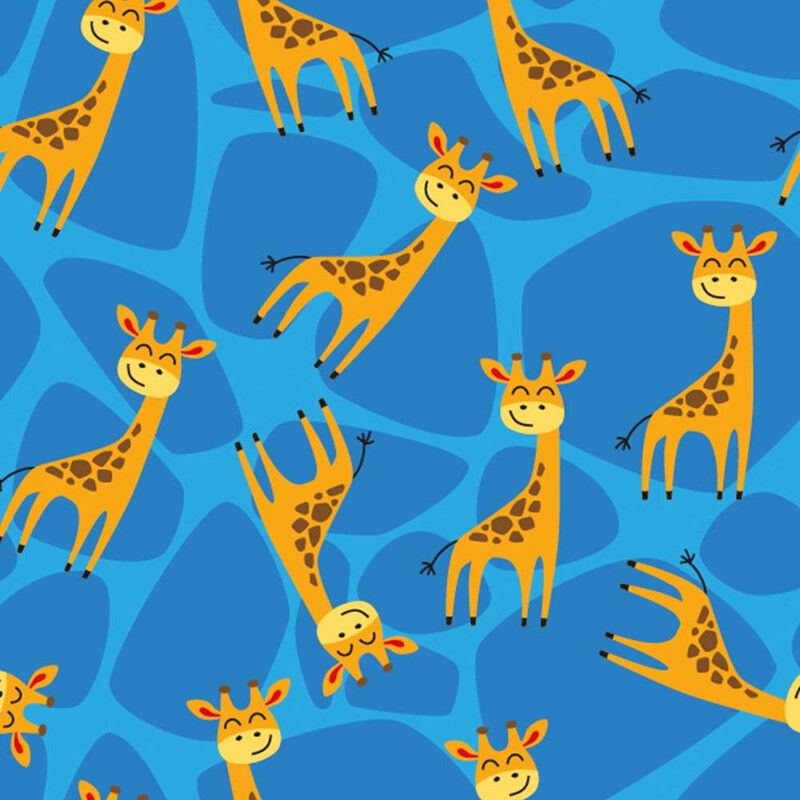  Trikåtyg med giraffer, Reactiv , se vårt sortiment av heminredning, garn & tyger. Alltid till bra priser.